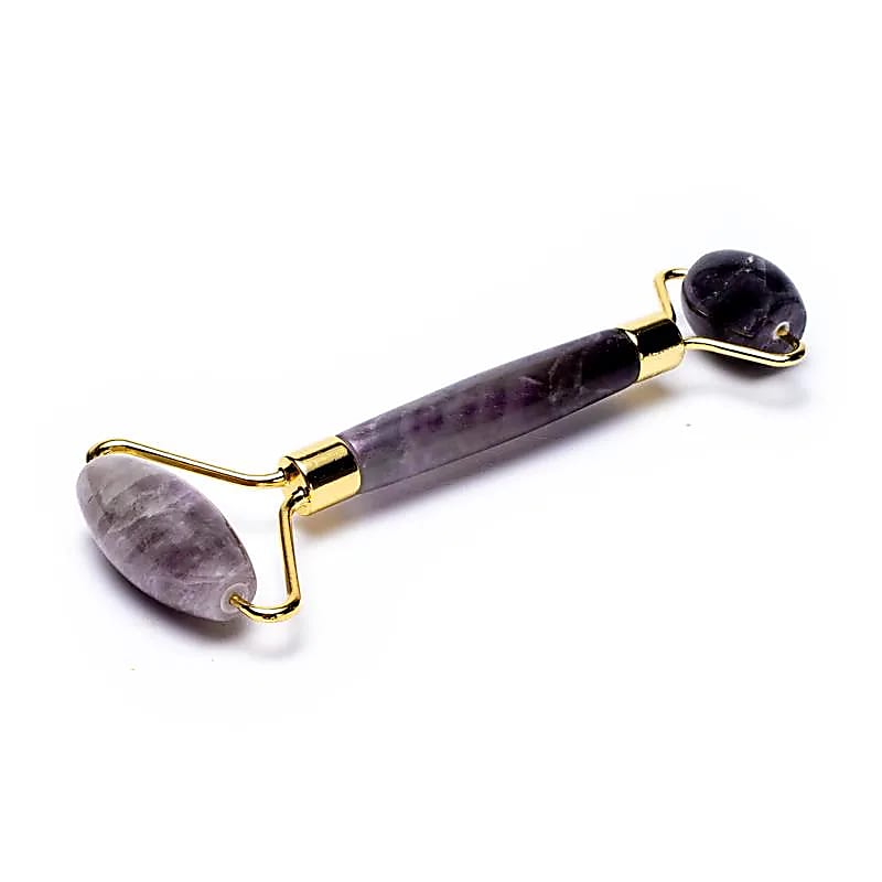 Akupressur Massage Gesichtsroller Roller Amethyst - 14cm